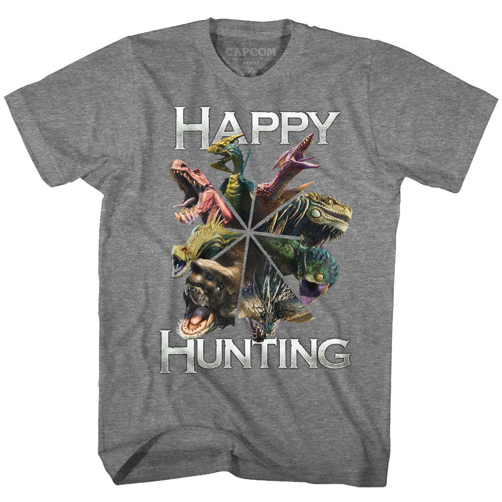 Monster Hunter Happy Hunting T-shirt Front