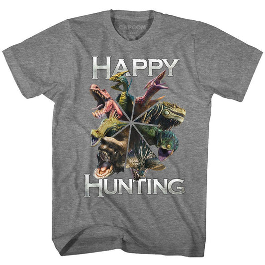 Monster Hunter Happy Hunting T-shirt Front