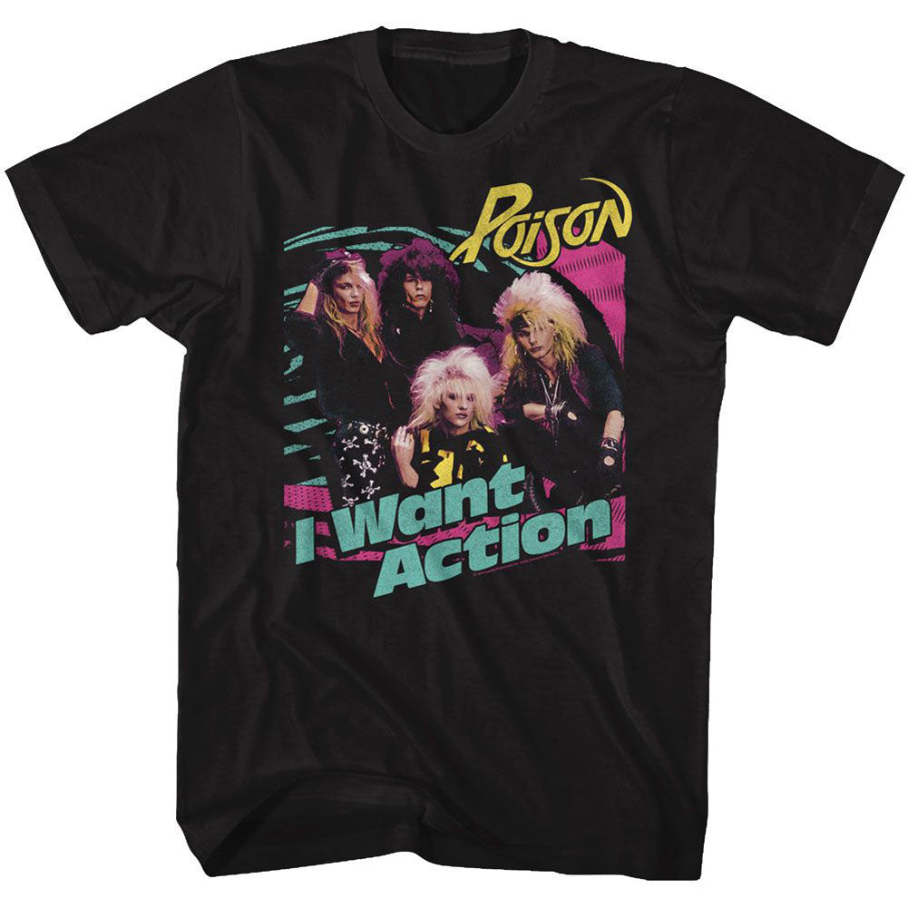 Poison Bright Action T-shirt Front
