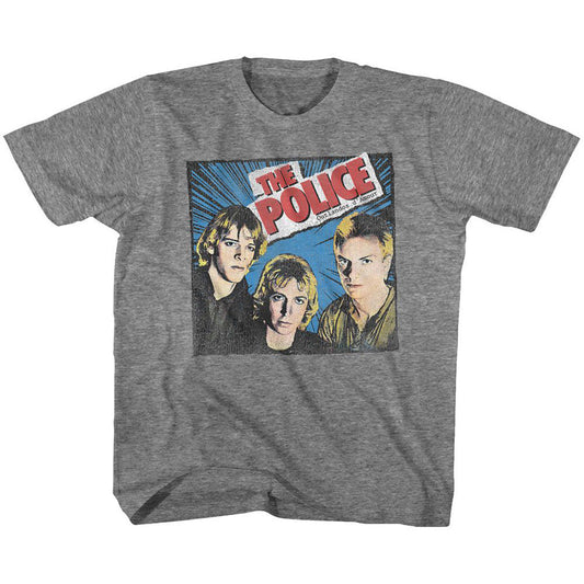 Police Comic-ish Kids Childrens T-shirt Front
