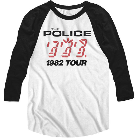 Police 1982 Tour Baseball Jersey Front