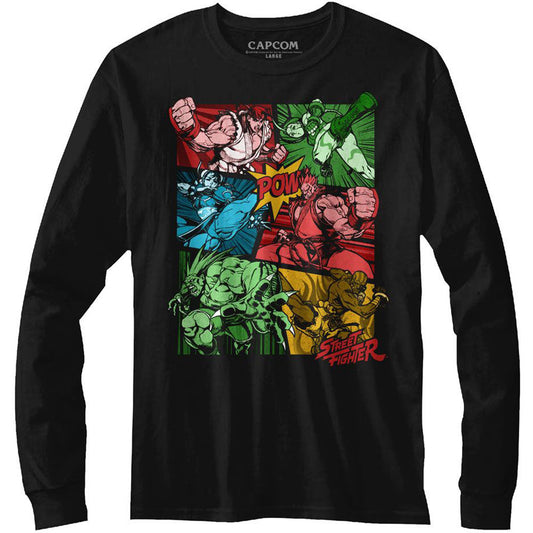 Street Fighter Comic Long Sleeve Front