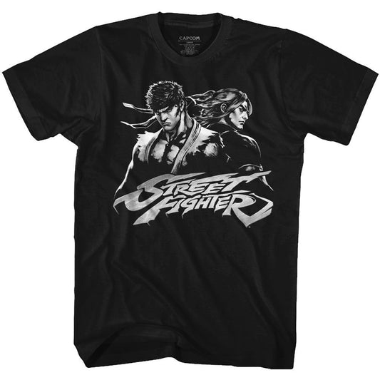 Street Fighter Two Dudes T-shirt Front