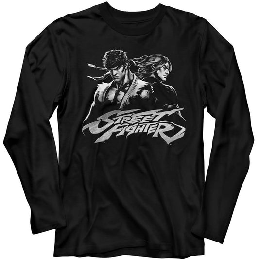 Street Fighter Two Dudes Long Sleeve Front