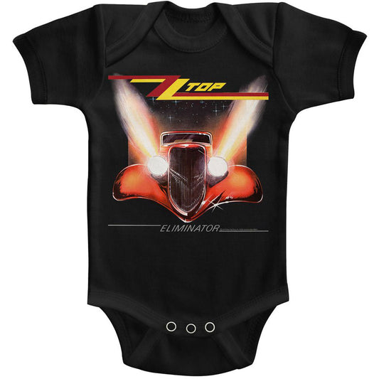 ZZ Top Eliminator Cover Kids Bodysuit Front