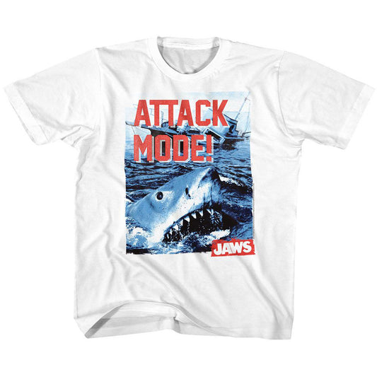 Jaws Attack Mode Youth T-shirt Front