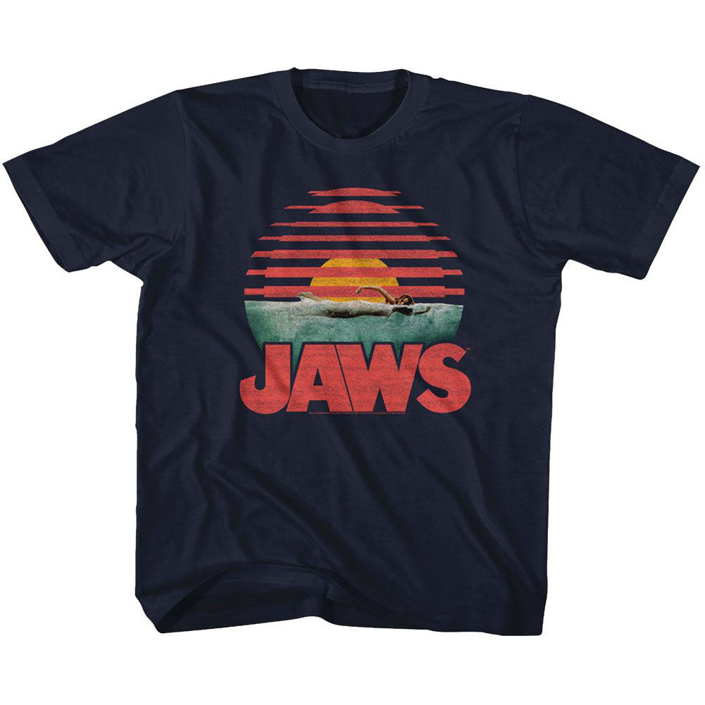Jaws Sliced Youth T-shirt Front