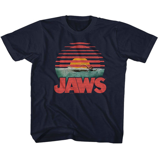 Jaws Sliced Youth T-shirt Front