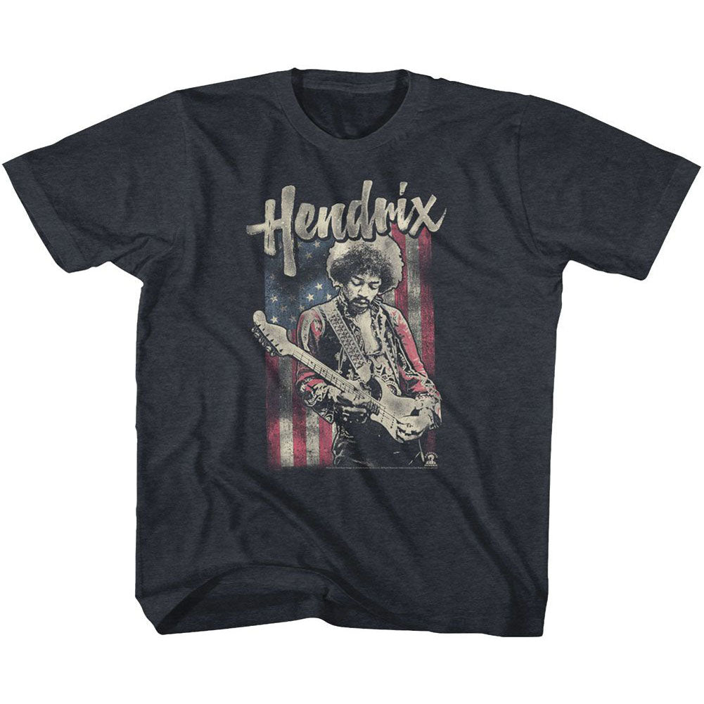 Jimi Hendrix Flag Hendrix Youth T-shirt Front