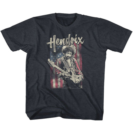 Jimi Hendrix Flag Hendrix Youth T-shirt Front