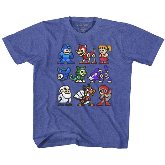 Mega Man The Cast Youth T-shirt Front