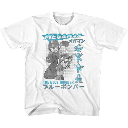 Mega Man Blue Bomber Youth T-shirt Front