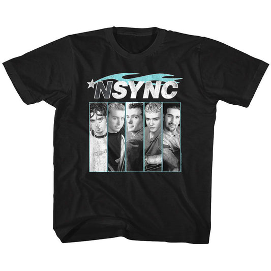 Nsync Blue Flame Youth T-shirt Front