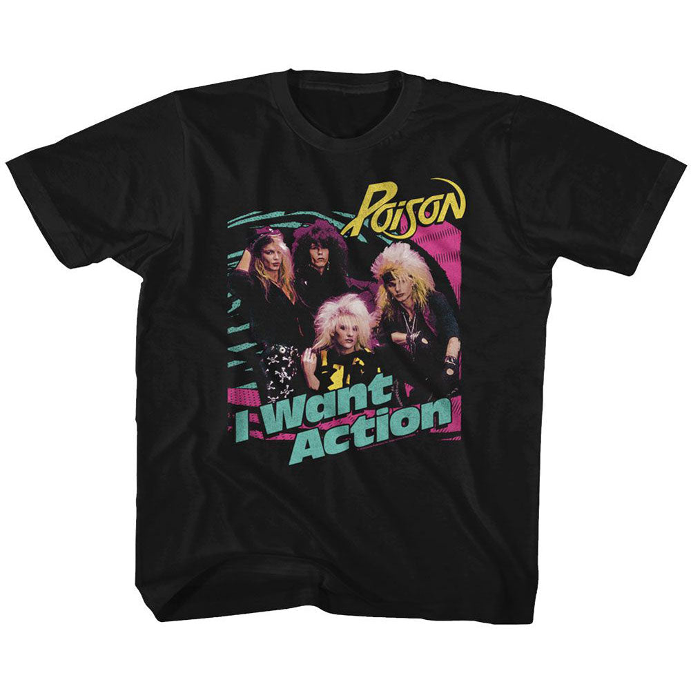 Poison Bright Action Youth T-shirt Front