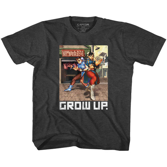Street Fighter Grow Up Youth T-shirt Front