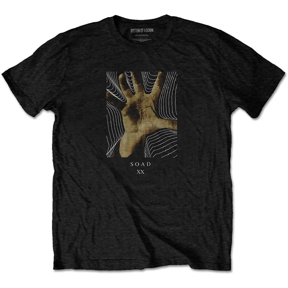 System Of A Down 20 Years Hand Slim Fit T-shirt Front