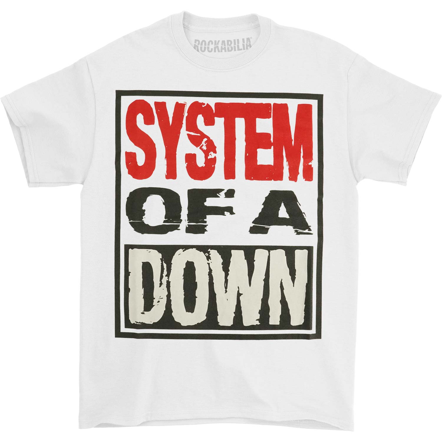System Of A Down Triple Stack Box Slim Fit T-shirt Front