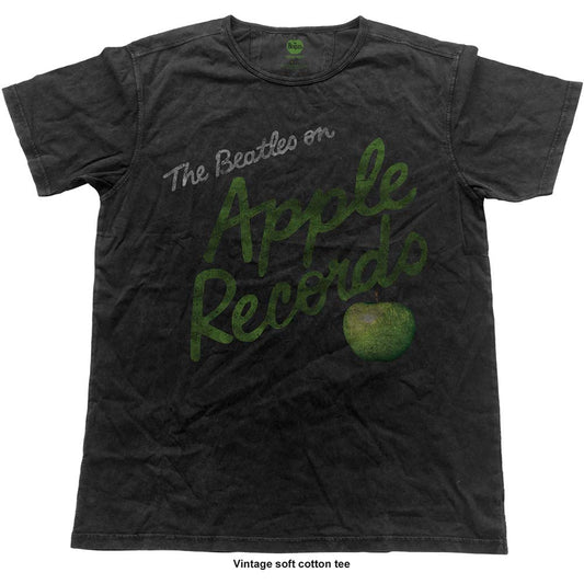 Beatles Apple Records (Vintage Finish) Vintage T-shirt Front