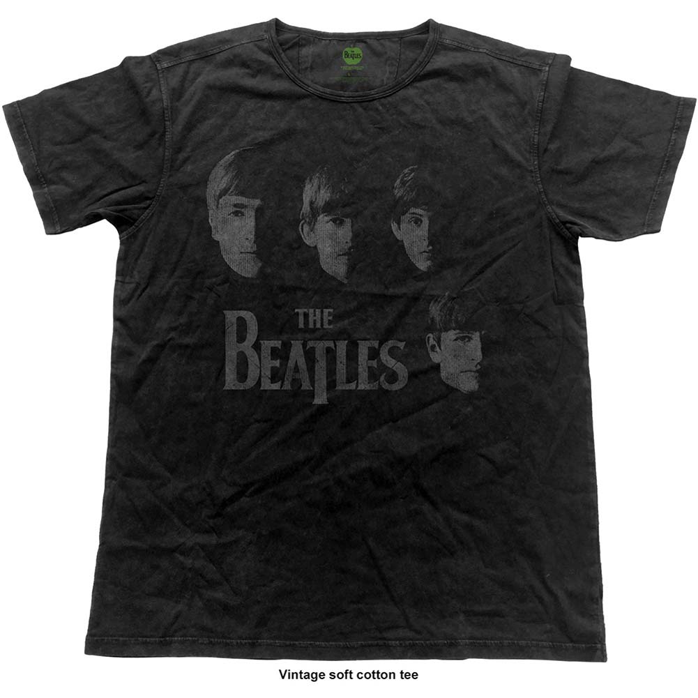 Beatles Faces (Vintage Finish) Vintage T-shirt Front