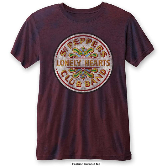 Beatles Sgt Pepper Drum (Burn Out) Vintage T-shirt Front