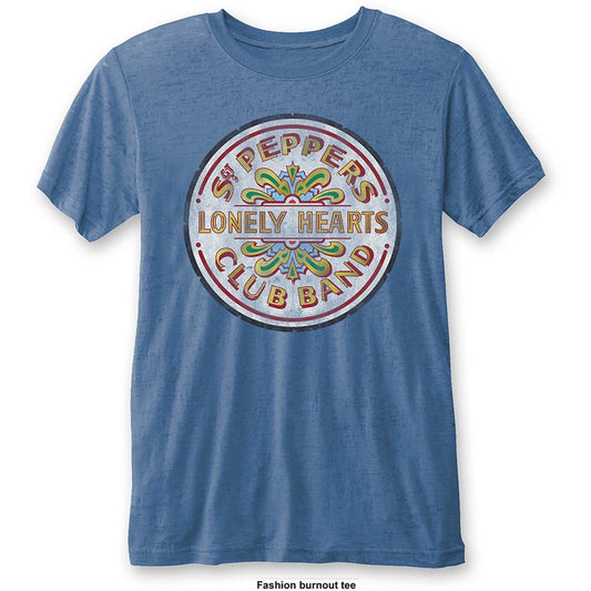 Beatles Sgt Pepper Drum (Burn Out) Vintage T-shirt Front