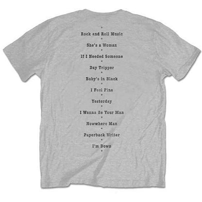 Beatles Budokan Set List (Back Print) Slim Fit T-shirt Back
