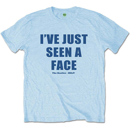 Beatles I've Just Seen A Face (Back Print) Slim Fit T-shirt Front