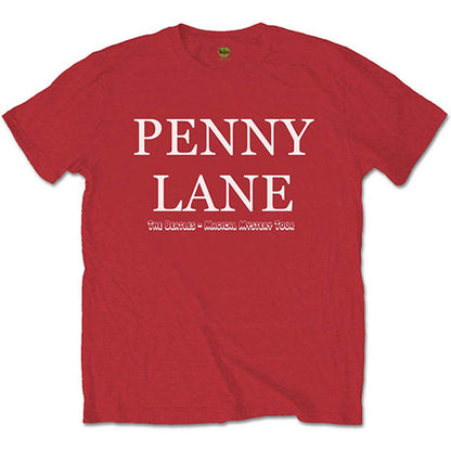 Beatles Penny Lane (Back Print) Slim Fit T-shirt Front