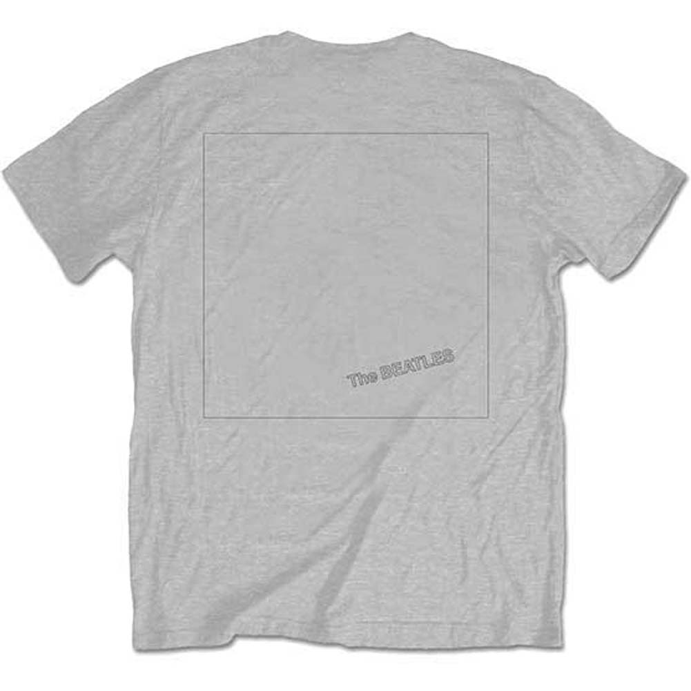 Beatles White Album Back (Back Print) Slim Fit T-shirt Back