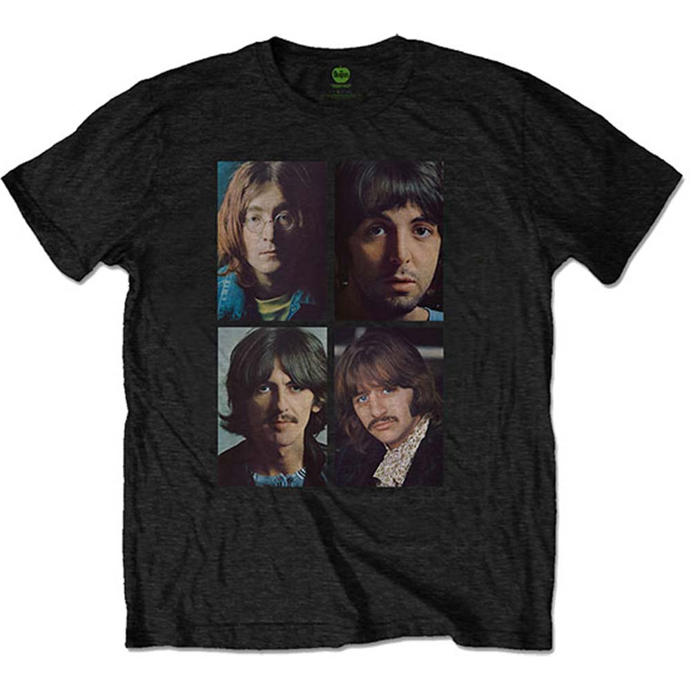 Beatles White Album Faces (Back Print) Slim Fit T-shirt Front