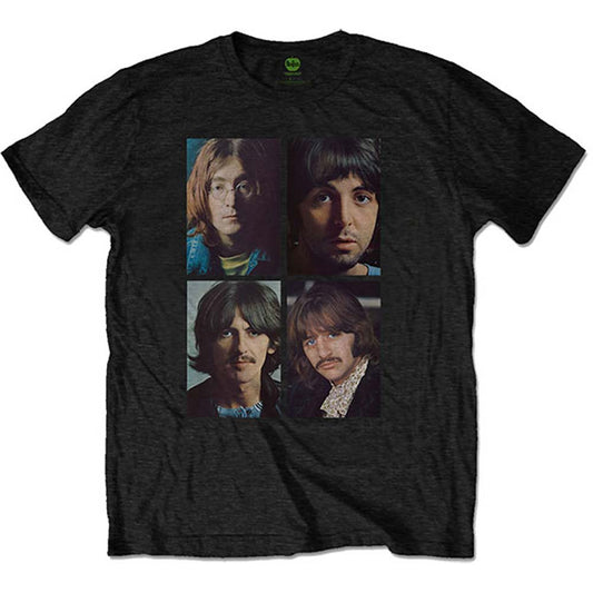 Beatles White Album Faces (Back Print) Slim Fit T-shirt Front