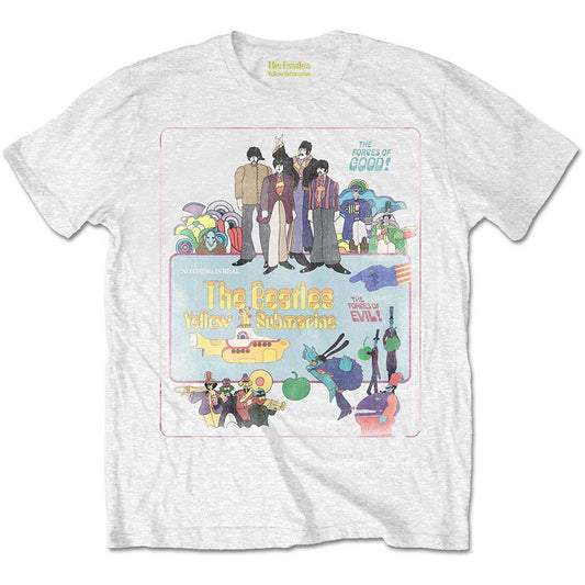 Beatles Yellow Submarine Vintage Movie Poster Slim Fit T-shirt Front