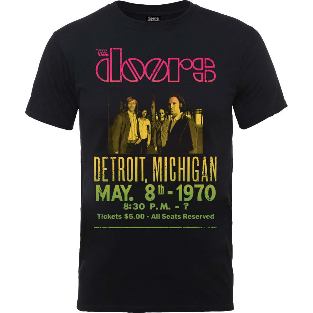 Doors Gradient Show Poster Slim Fit T-shirt Front