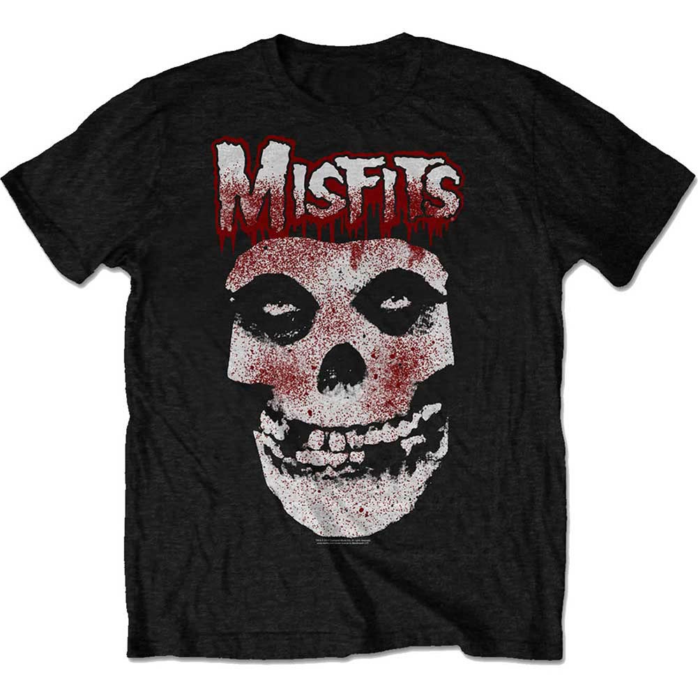 Misfits Blood Drip Skull Slim Fit T-shirt Front