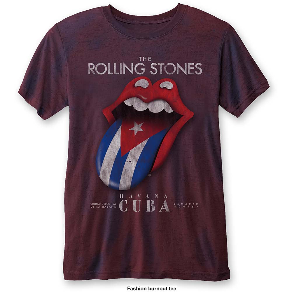 Rolling Stones Havana Cuba (Burn Out) Vintage T-shirt Front