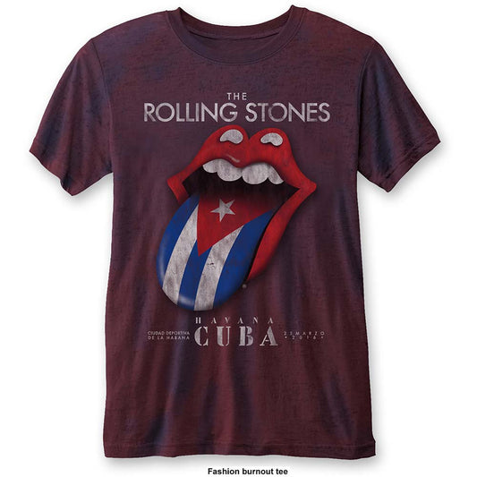 Rolling Stones Havana Cuba (Burn Out) Vintage T-shirt Front
