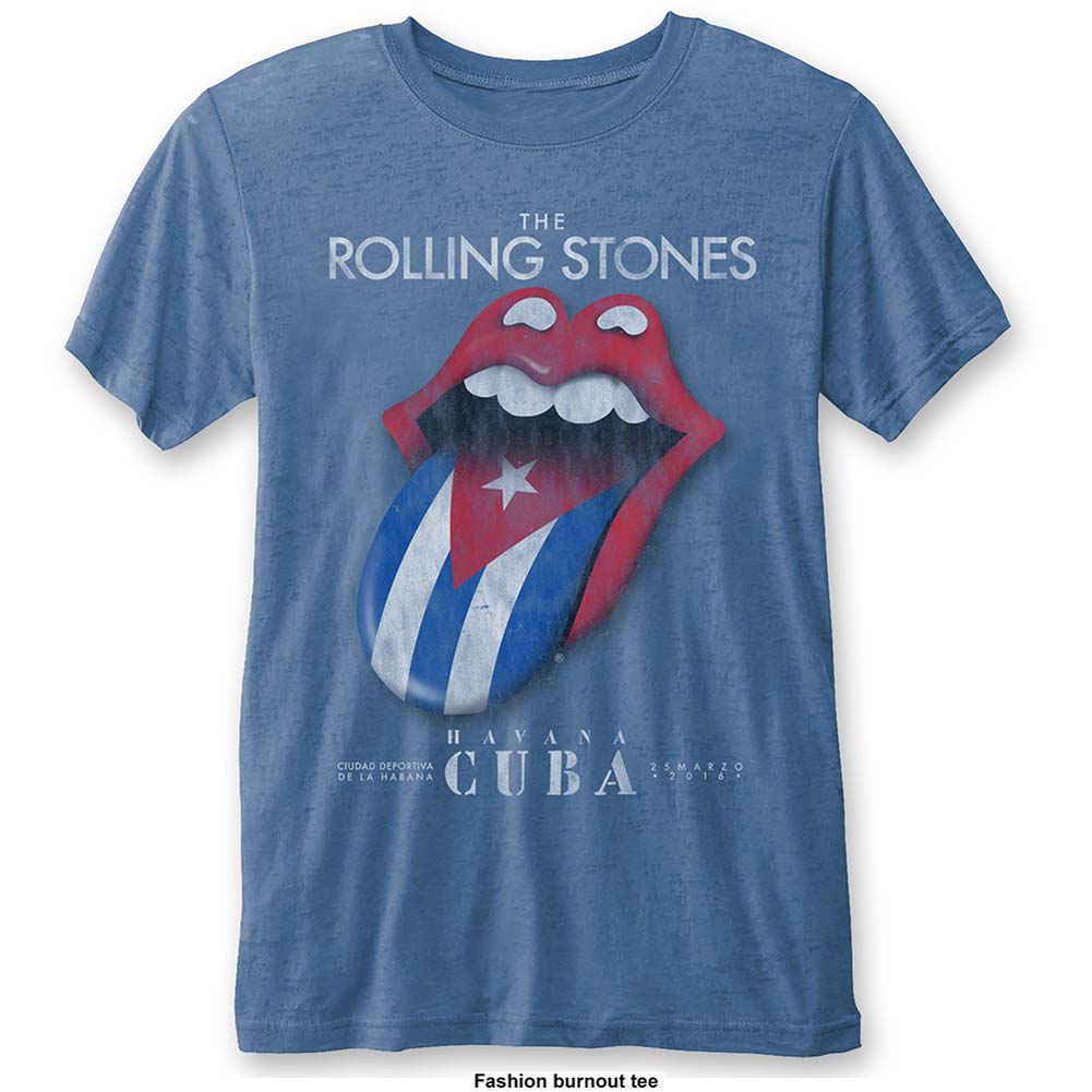Rolling Stones Havana Cuba (Burn Out) Vintage T-shirt Front