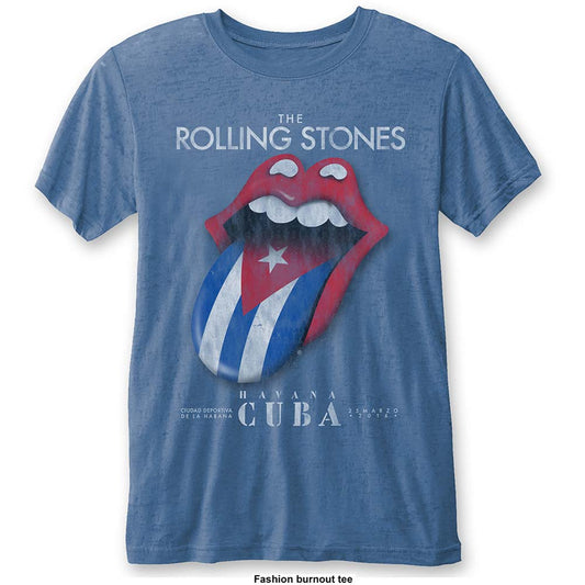 Rolling Stones Havana Cuba (Burn Out) Vintage T-shirt Front