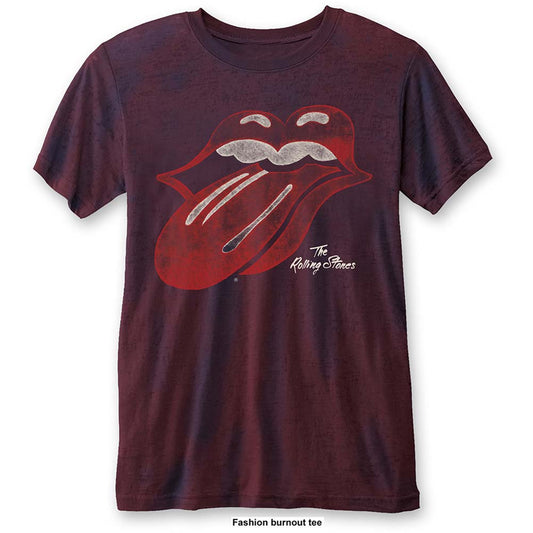 Rolling Stones Vintage Tongue (Burn Out) Vintage T-shirt Front