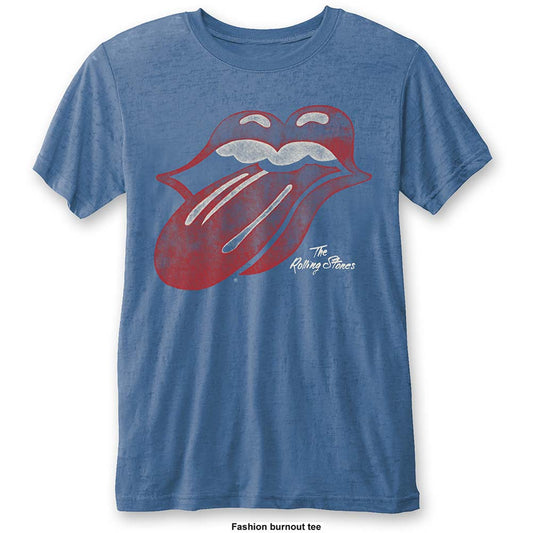 Rolling Stones Vintage Tongue (Burn Out) Vintage T-shirt Front