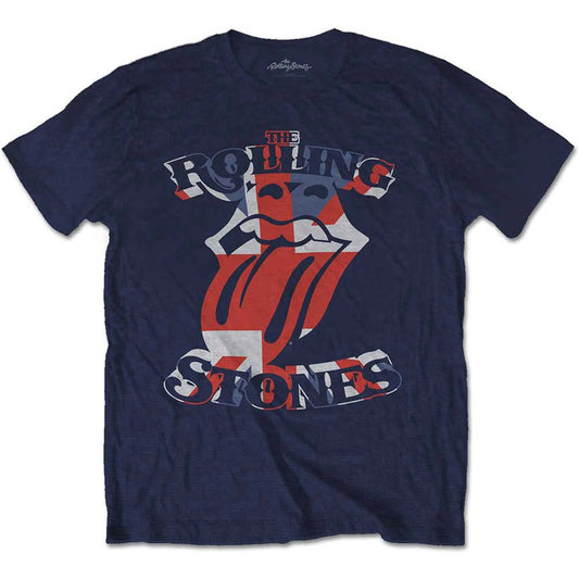 Rolling Stones British Flag Tongue Slim Fit T-shirt Front