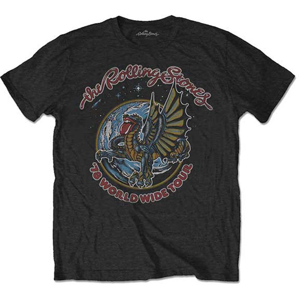 Rolling Stones Dragon '78 (Back Print) Slim Fit T-shirt Front