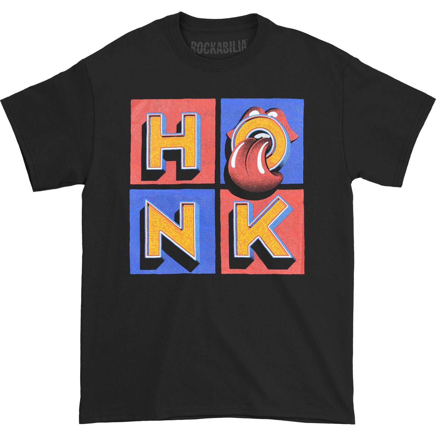 Rolling Stones Honk Album Tracklist (Back Print) Slim Fit T-shirt Front