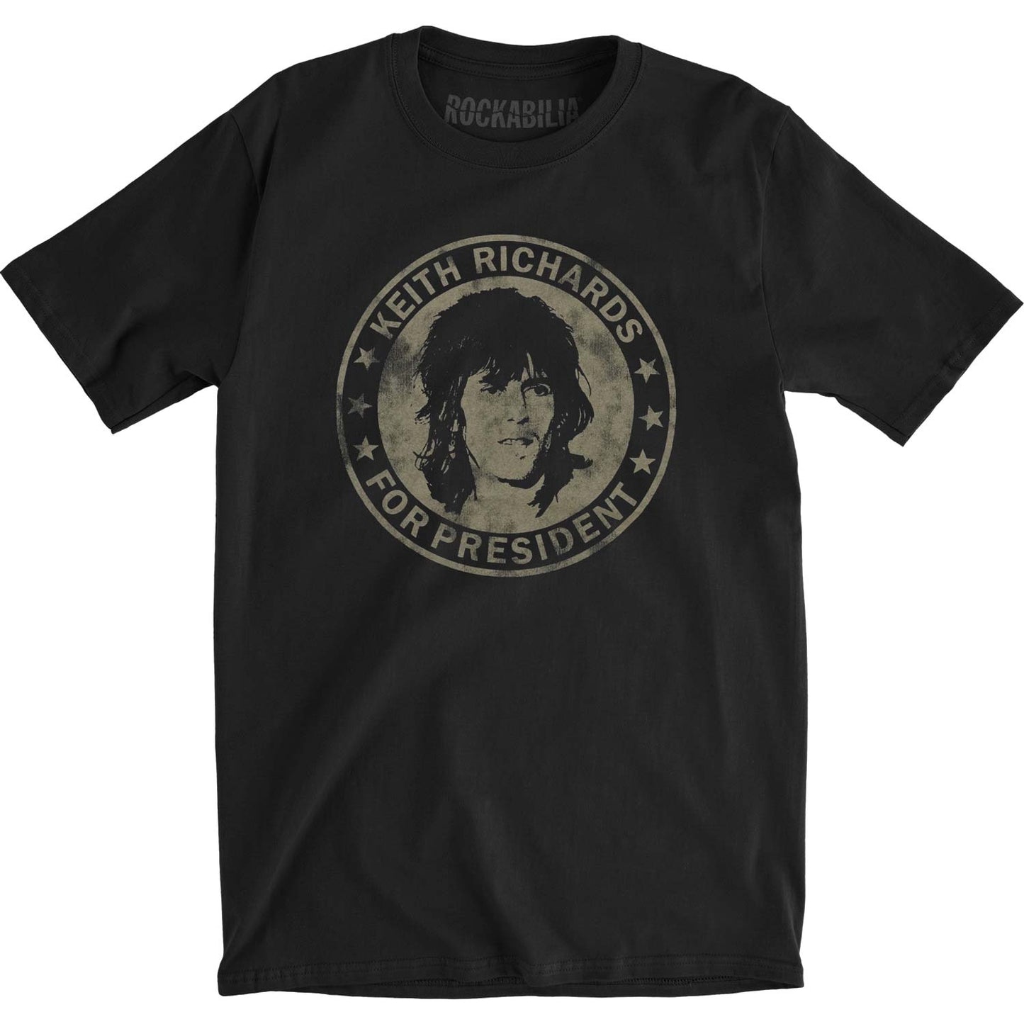 Rolling Stones Keith for President Slim Fit T-shirt Front