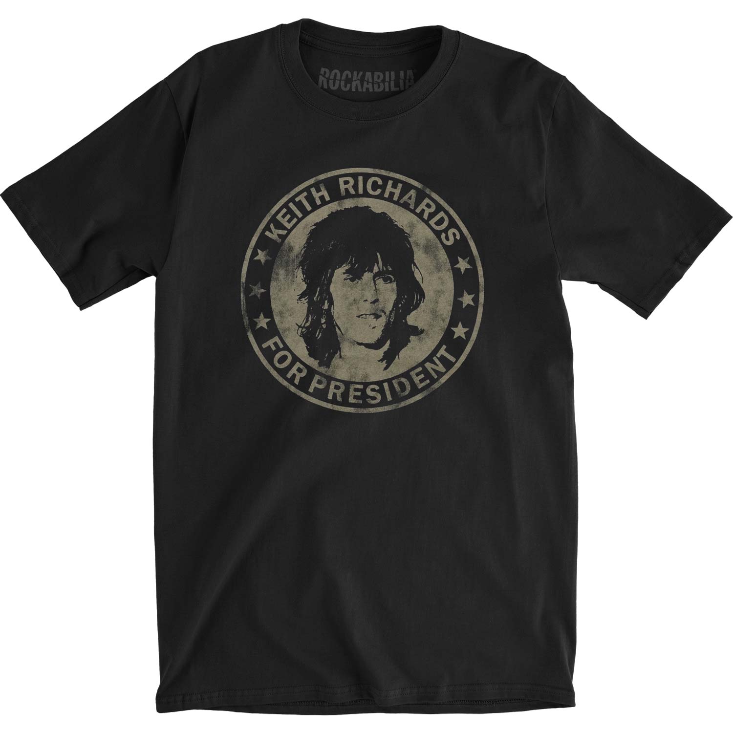 Rolling Stones Keith for President Slim Fit T-shirt Front