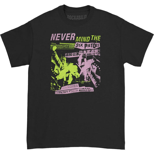 Sex Pistols Japanese Poster Slim Fit T-shirt Front