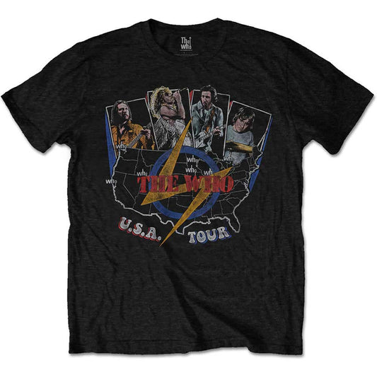 Who USA Tour Vintage Slim Fit T-shirt Front
