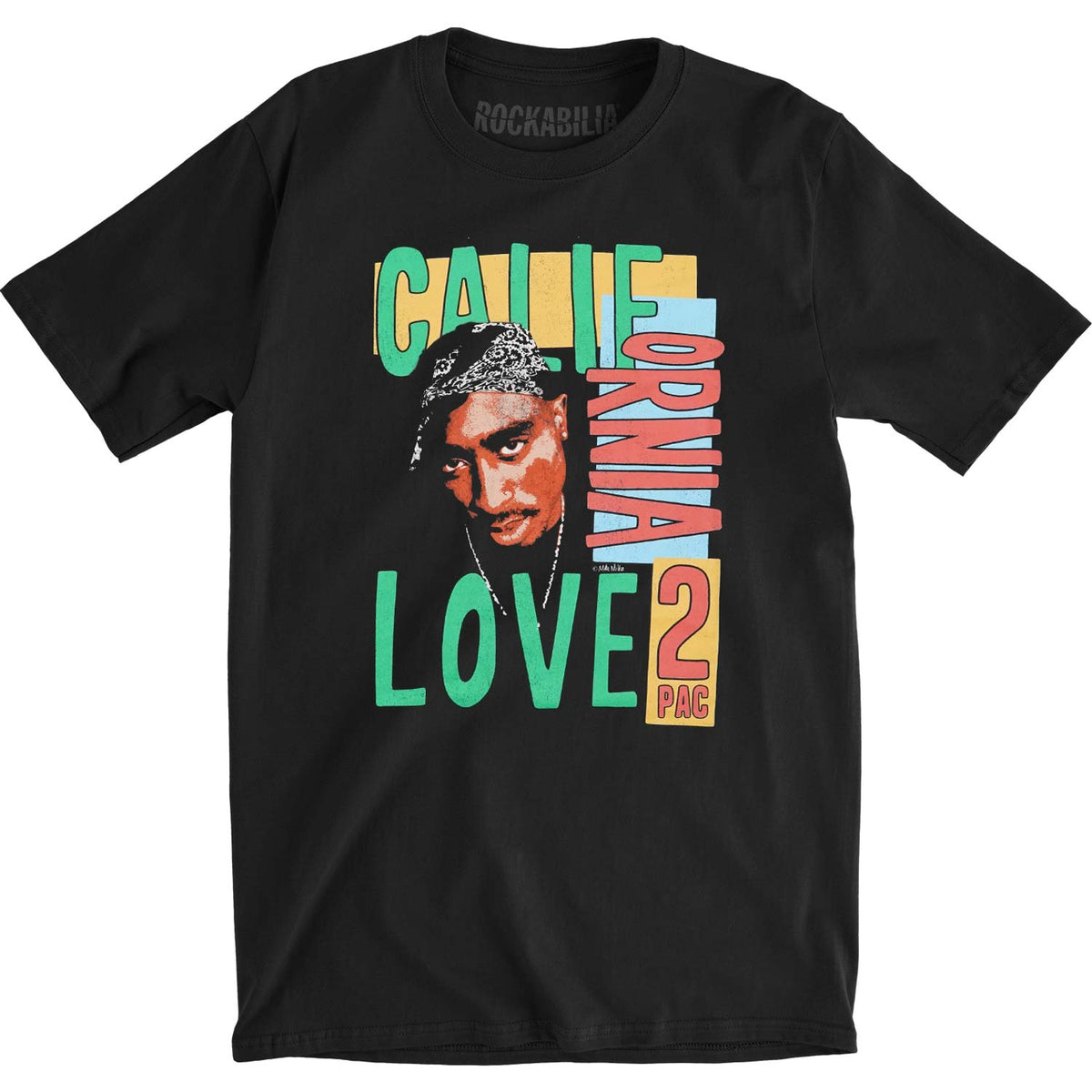 Tupac California Love Slim Fit T-shirt Front