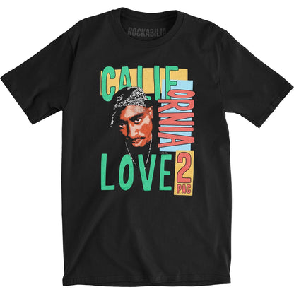 Tupac California Love Slim Fit T-shirt Front