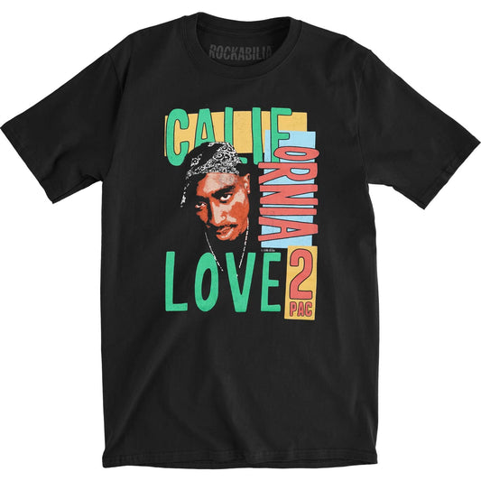 Tupac California Love Slim Fit T-shirt Front
